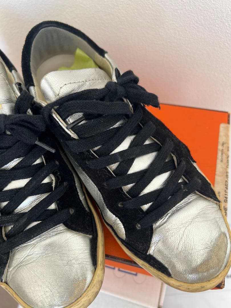 Golden  Superstar シルバー/ブラック スニーカー