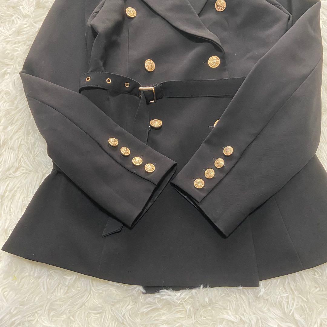 美品rosemuse(ロゼミューズ)ジャケット　金ボタン　ジャケット　ブラック