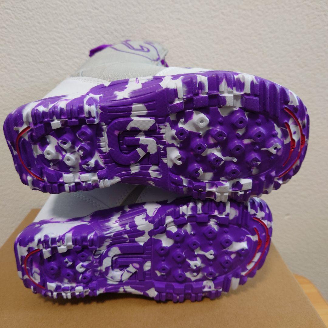 BURTON GROM BOA YTH 11C ホワイト/パープル 17.5