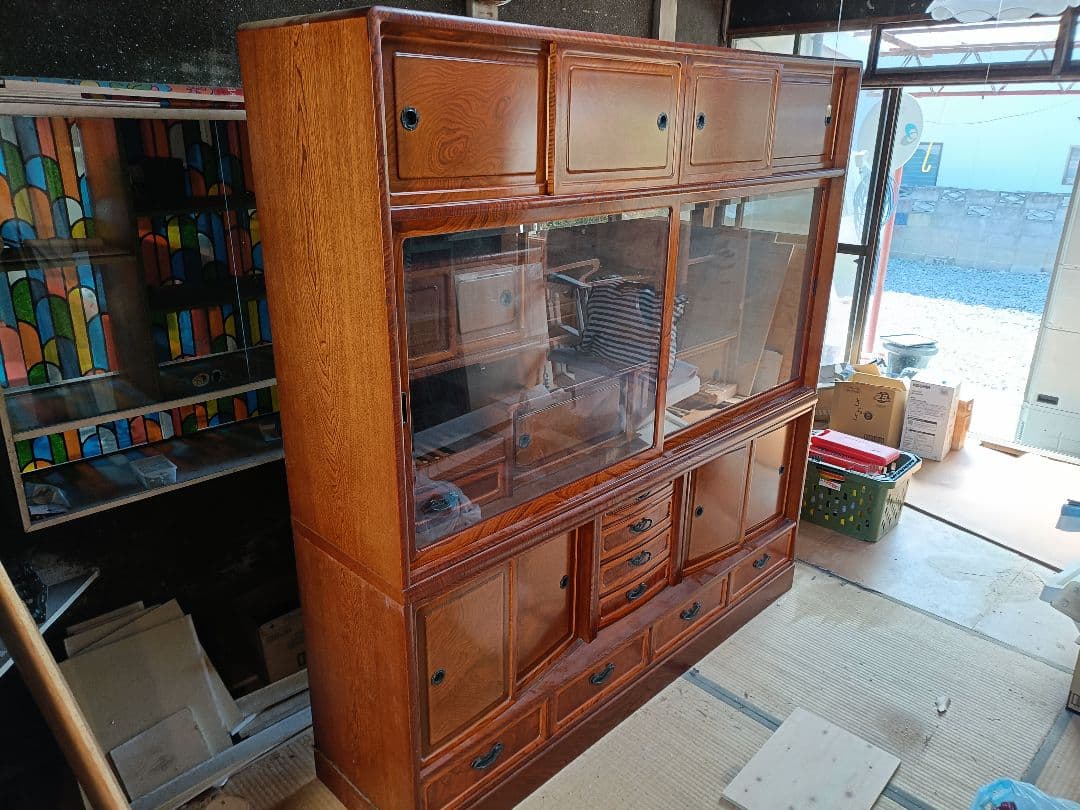 茶箪笥 木製ディスプレイキャビネット