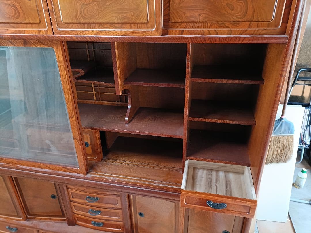 茶箪笥 木製ディスプレイキャビネット