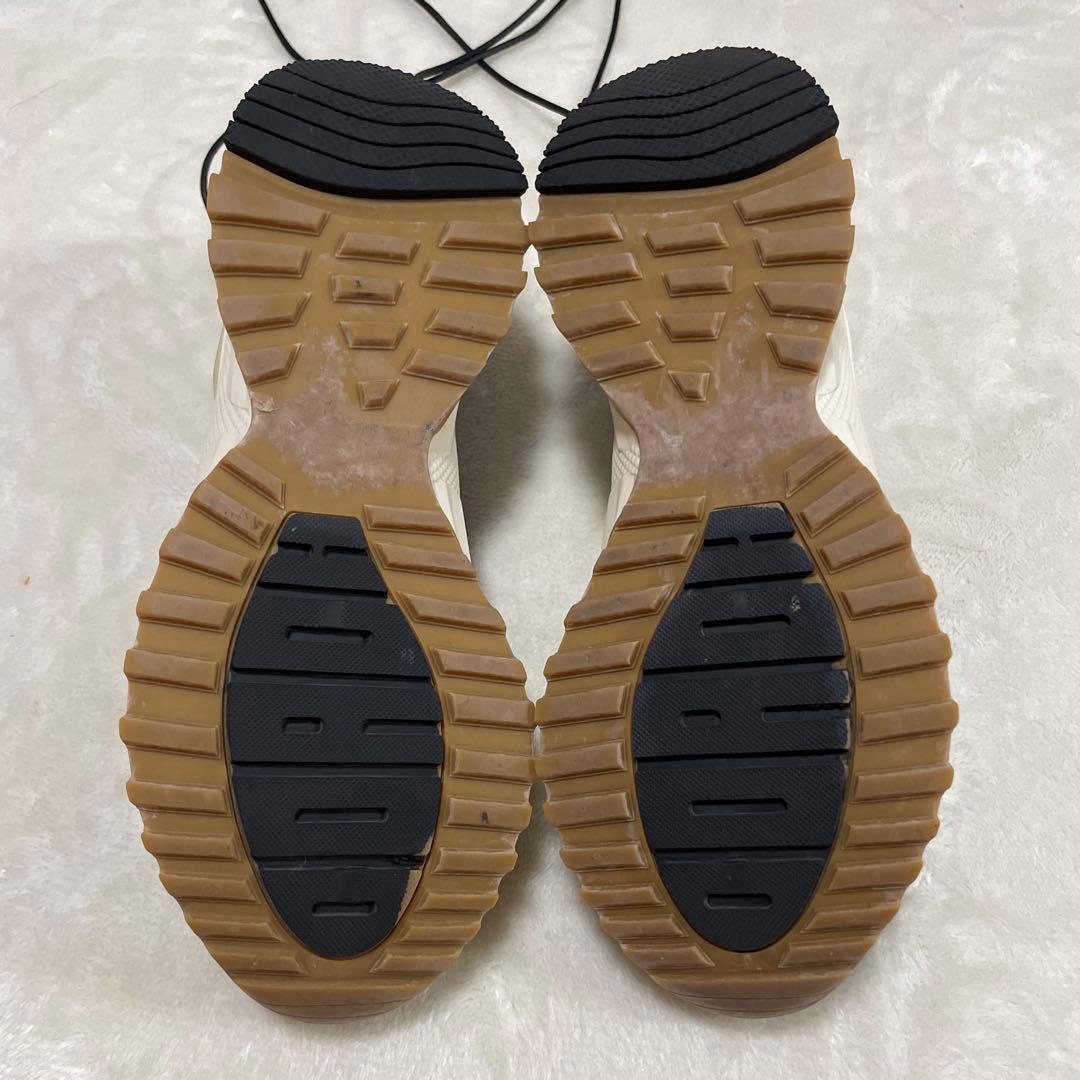 foundrymewsブラックレザー レースアップシューズ