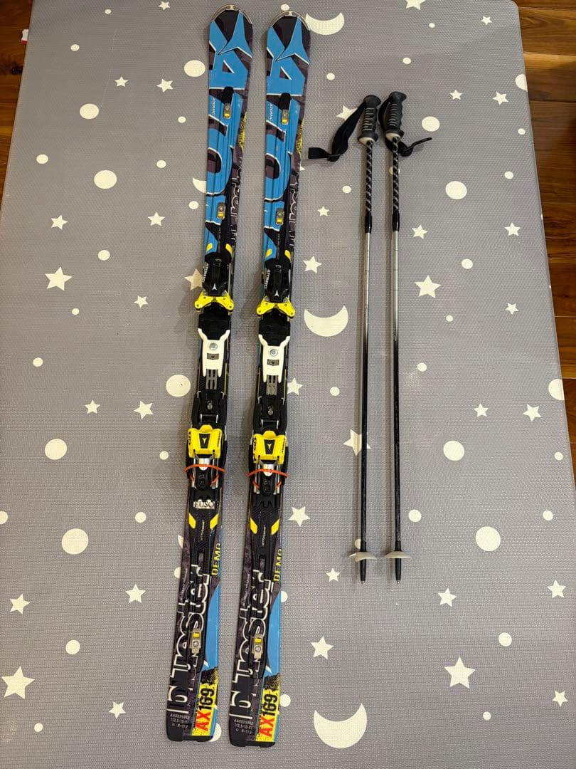 ATOMIC Bluester AX169cm, ソールカバー、伸縮ストック付き