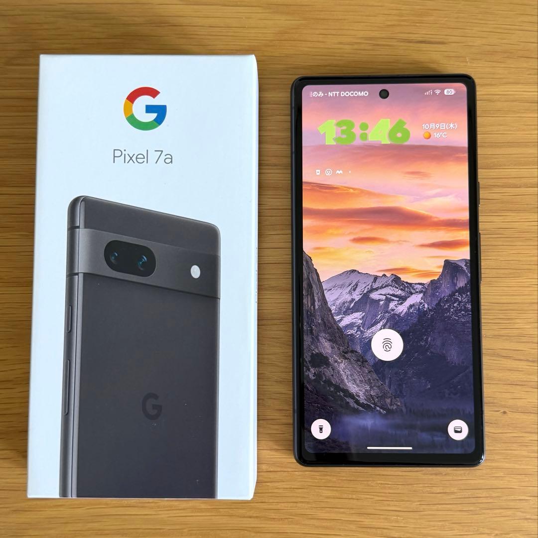 【美品】Google Pixel7a チャコール【バッテリー交換済】