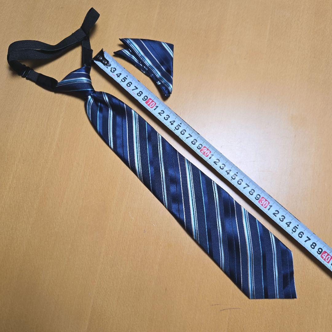 美品　レディフレディ　160B　スーツ5点セット　紺　卒服　ストライプ　キャット