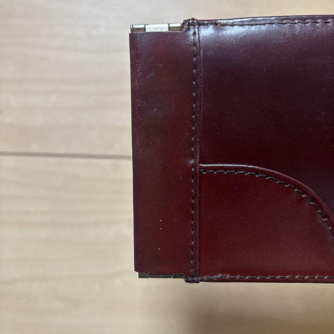 meanswhile マネークリップ　バーガンディ