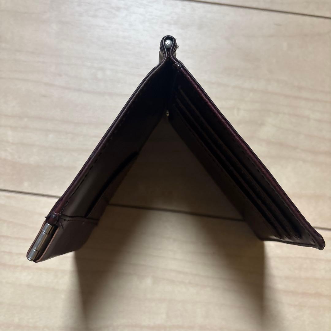 meanswhile マネークリップ　バーガンディ