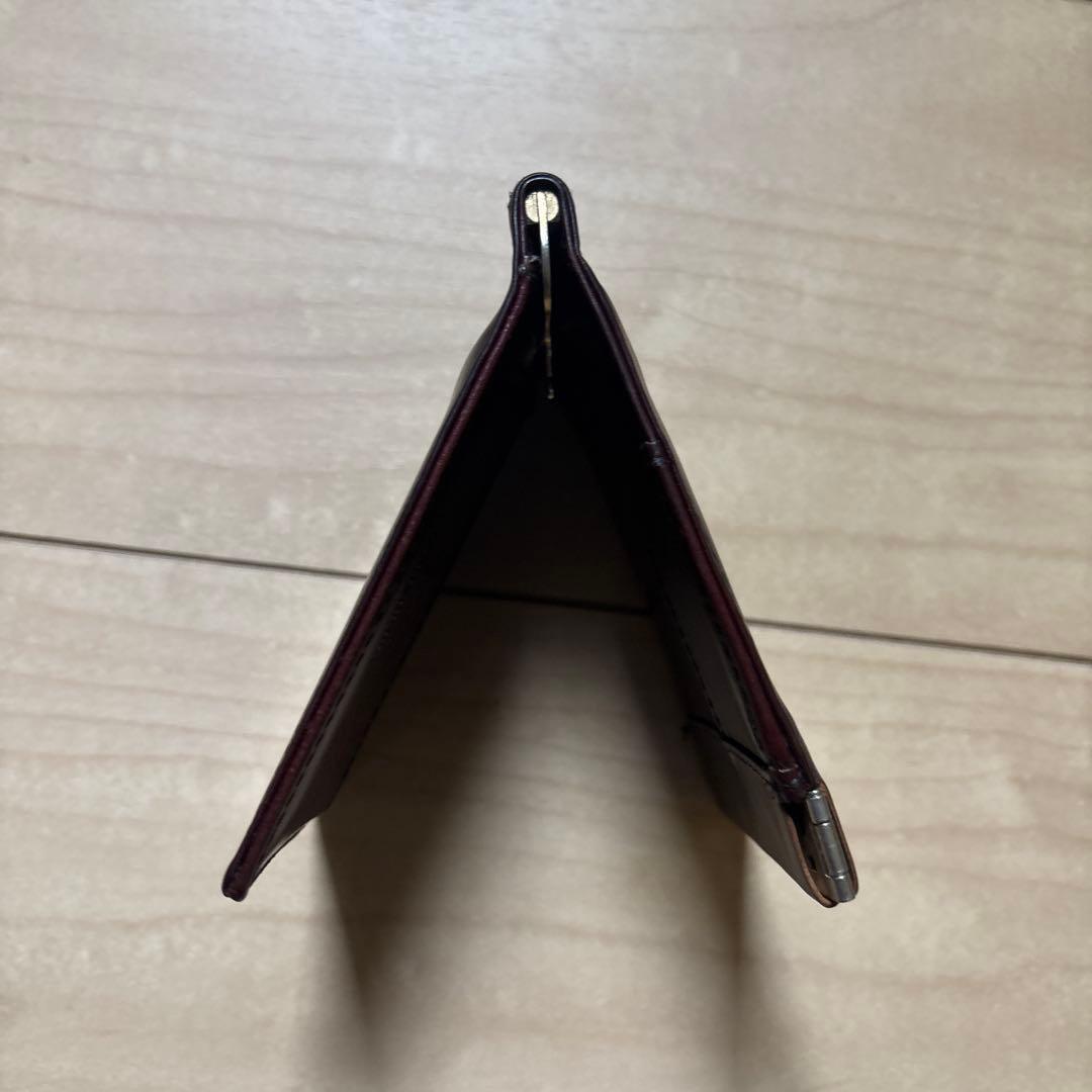 meanswhile マネークリップ　バーガンディ