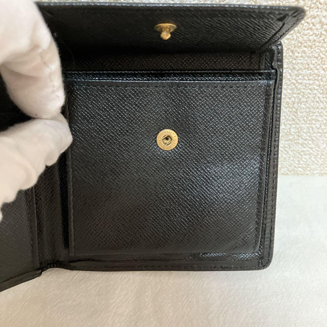 ✨鑑定済✨ルイヴィトン エピ ポルトフォイユ マルコ 二つ折り財布 黒