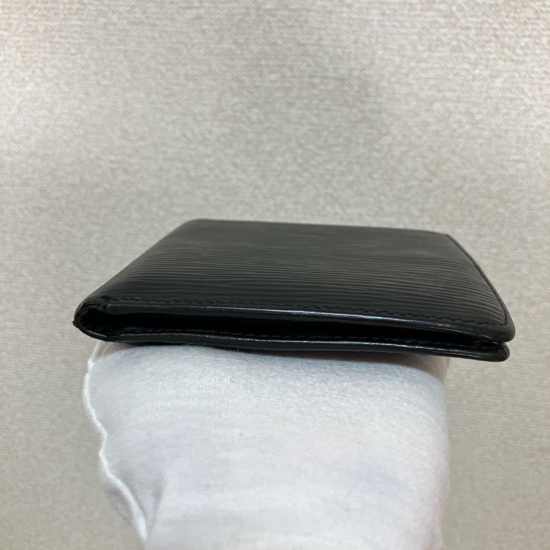 ✨鑑定済✨ルイヴィトン エピ ポルトフォイユ マルコ 二つ折り財布 黒