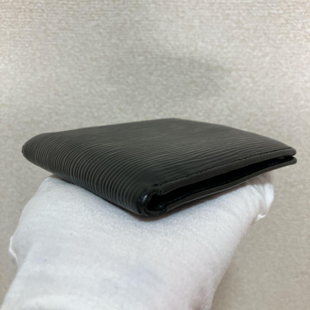 ✨鑑定済✨ルイヴィトン エピ ポルトフォイユ マルコ 二つ折り財布 黒