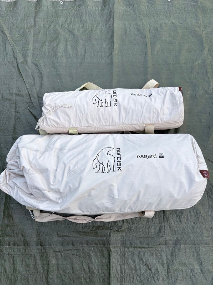 美品 ノルディスク アスガルド ジップインフロアーセットセット 薪ストーブ加工