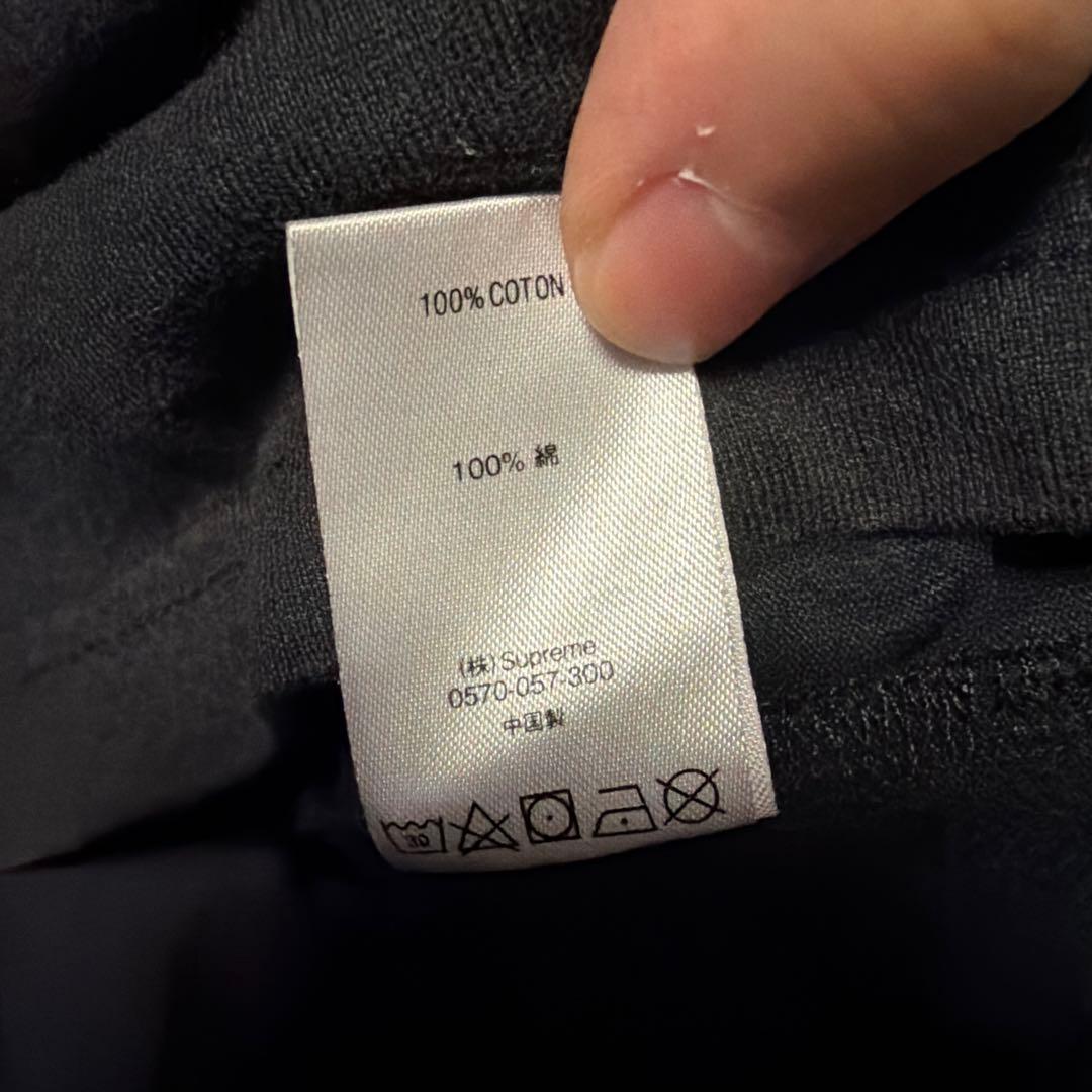 【人気即完売品】シュプリーム♤刺繍スモールボックスロゴ　長袖Tシャツ L