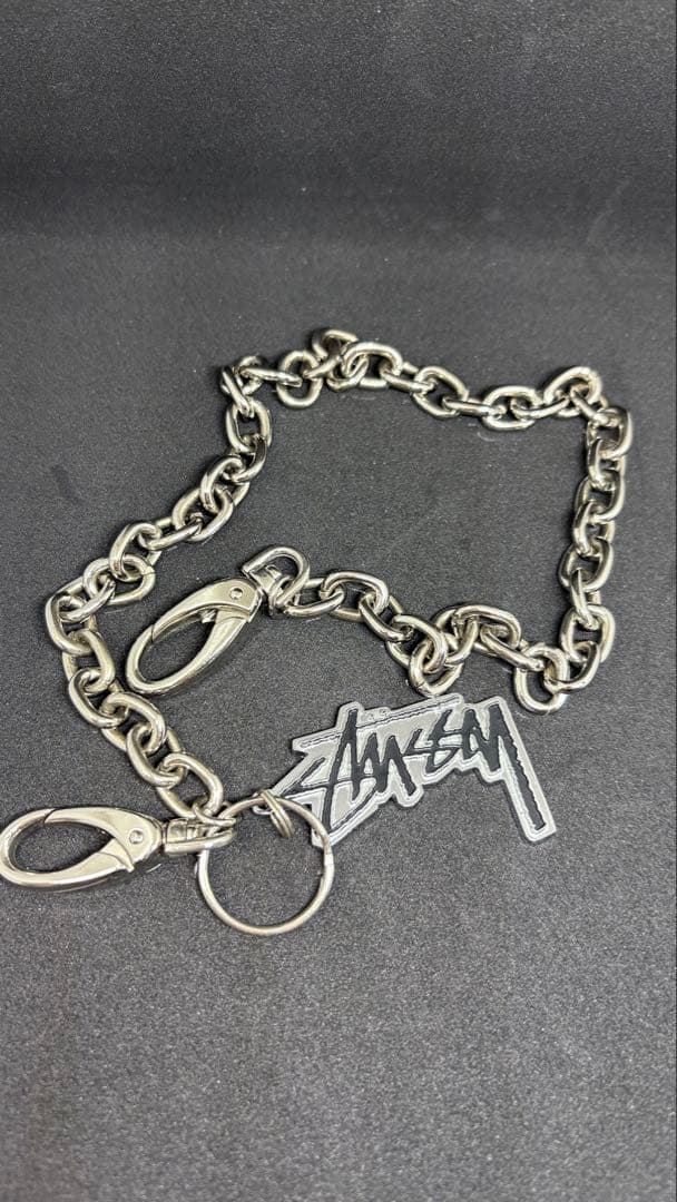 Stussy ウォレットチェーン カラビナ付き