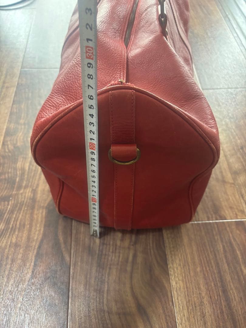 【polo ralph lauren】レザー ボストンバッグ レッド