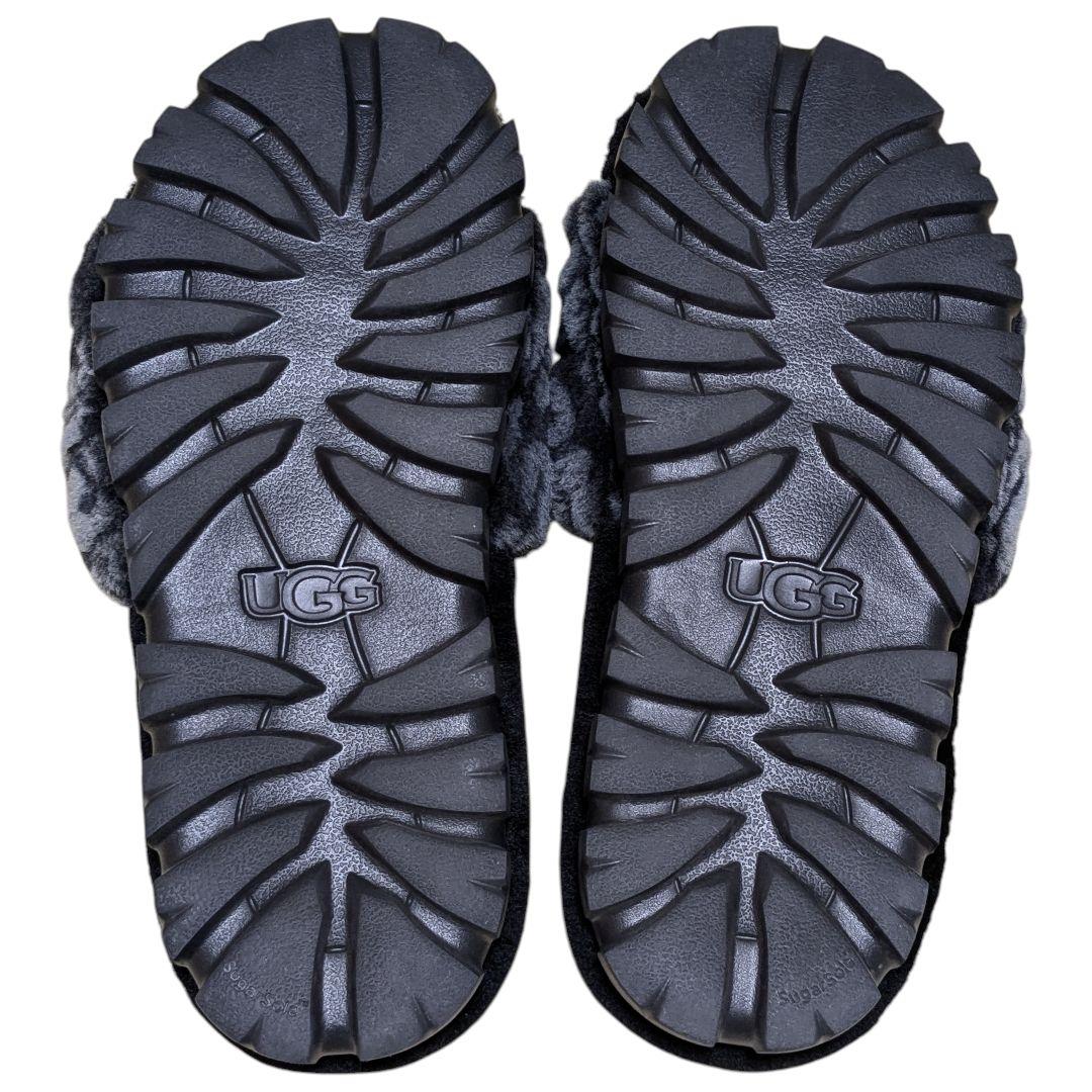 未使用級 UGG 24cm ブラック コゼッタ ロゴグラフ 1148770
