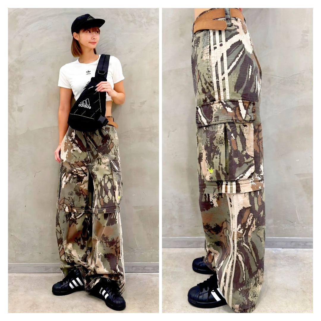 迷彩★3XL★カーゴパンツ★ワイドレッグパンツ★バギーパンツ★ワイドパンツ★男女