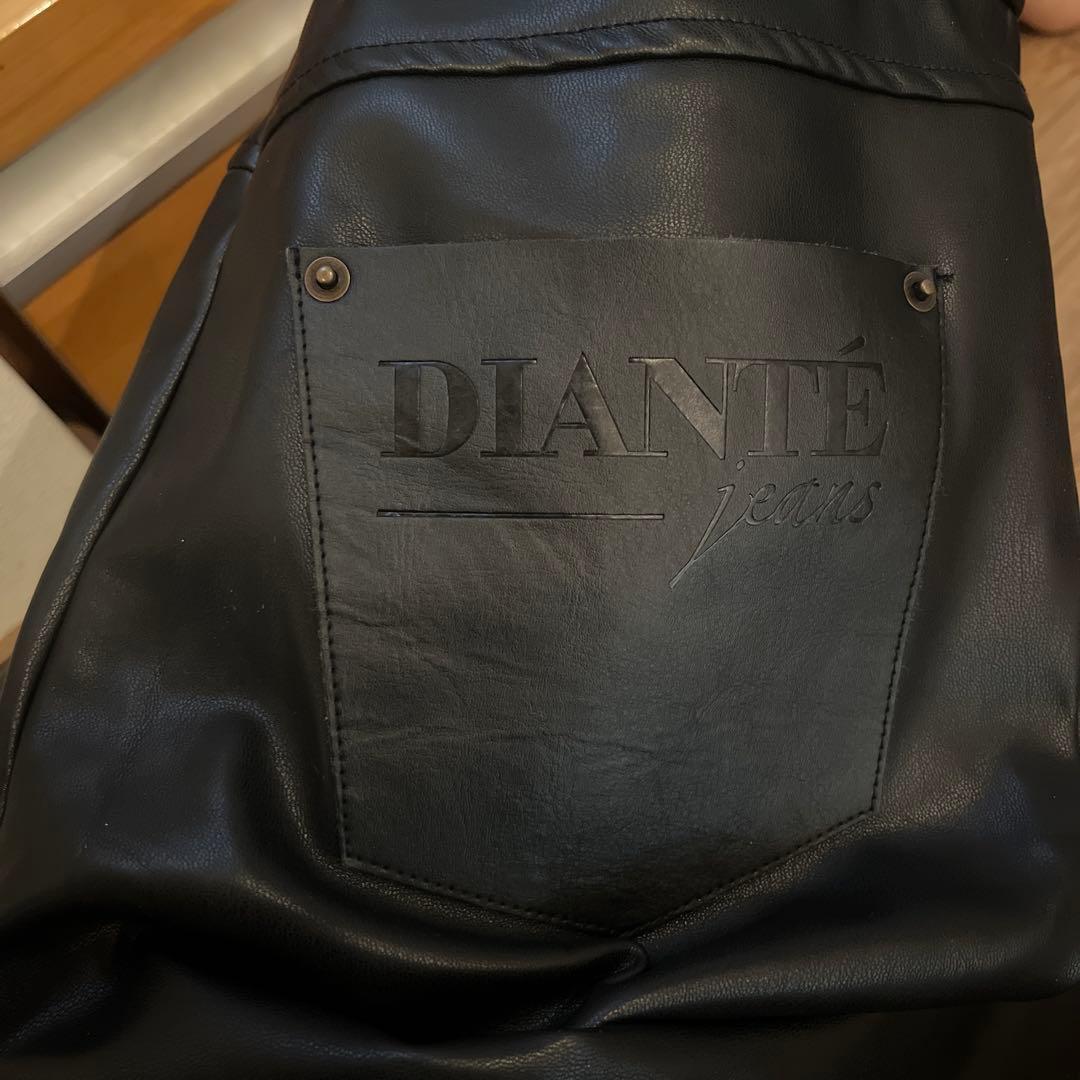 【diante】SYNTHETIC LEATHER SKINNY PANTS