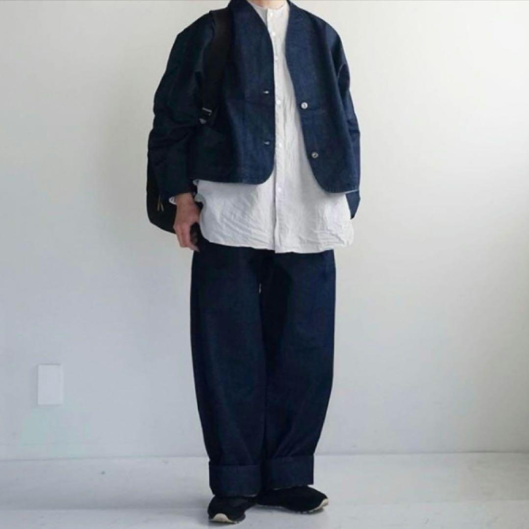 無印良品　和紙混 デニムジャケット S