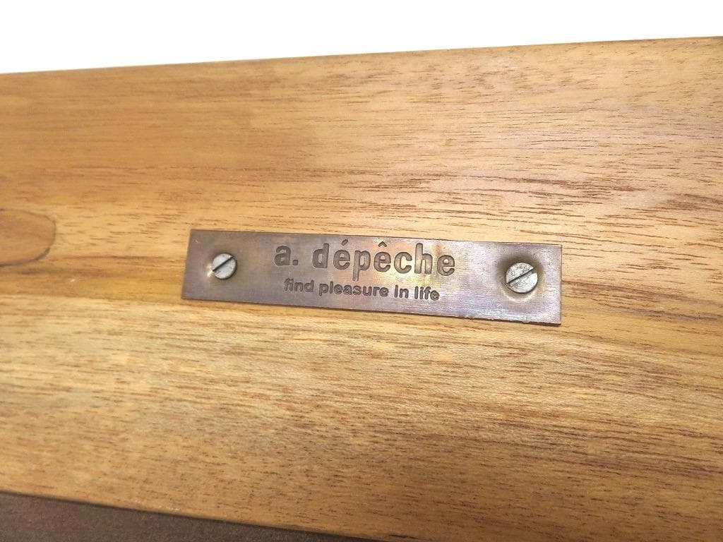 展示品　アデペシュ　チーク材　大型　壁付け鏡　姿見　ミラー　アパレル　店舗什器