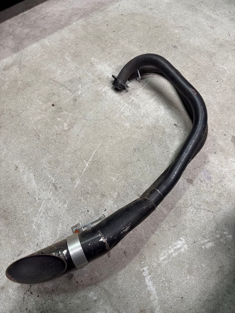 GS400 マフラー ハス切り