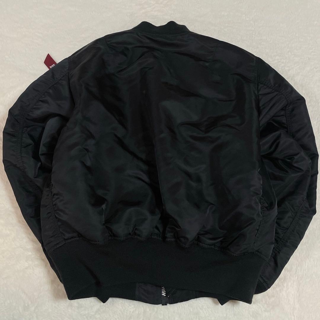 極美品 ALPHA INDUSTRIES MA-1 フライトジャケット 黒 L
