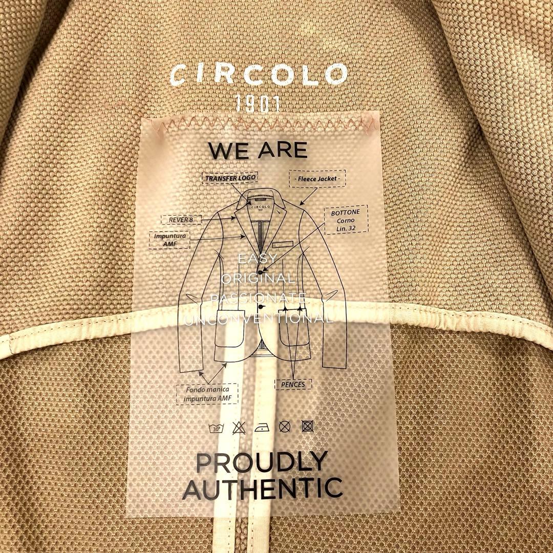 CIRCOLO 1901 テーラードジャケット アンコン仕立て 洗える 伸縮 L