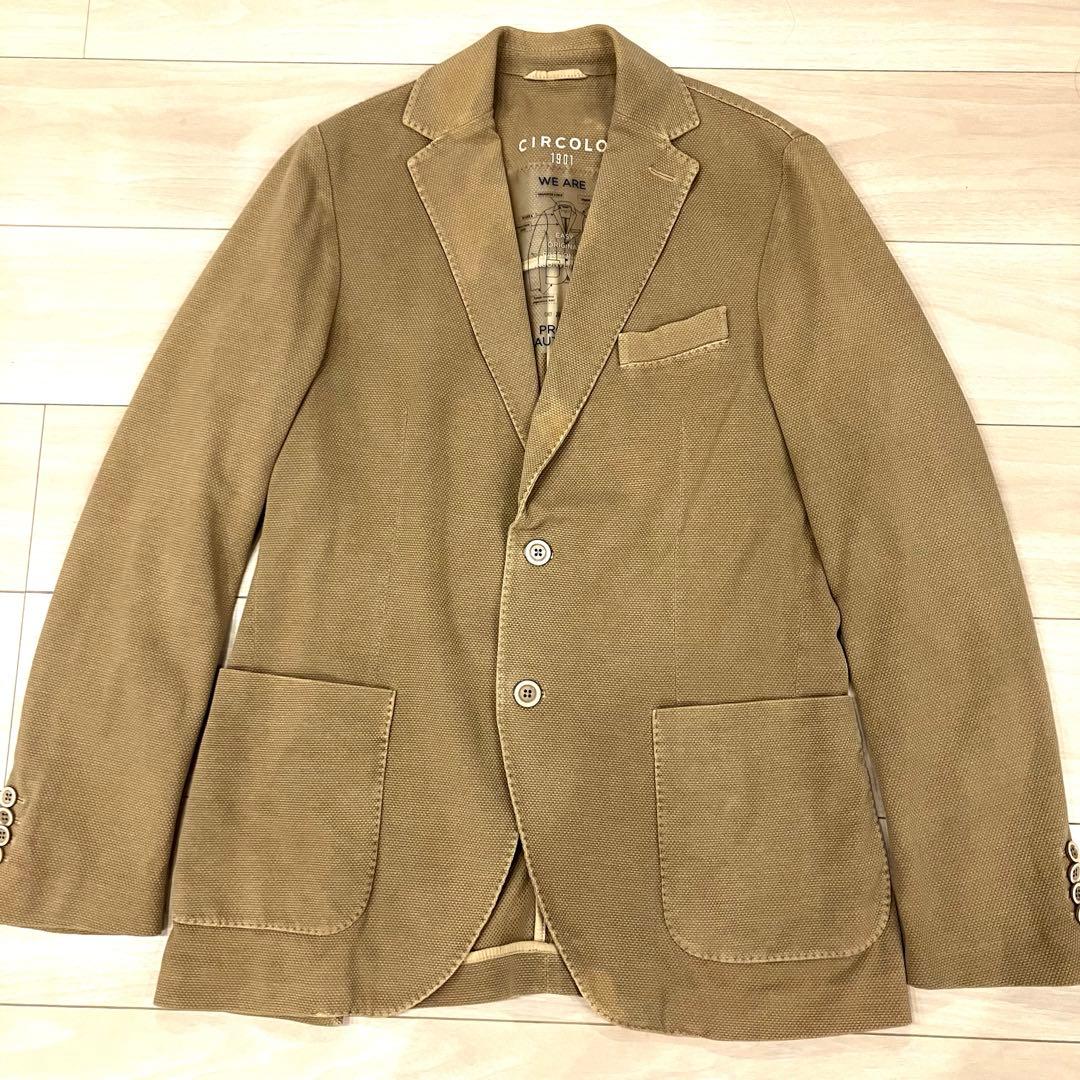 CIRCOLO 1901 テーラードジャケット アンコン仕立て 洗える 伸縮 L