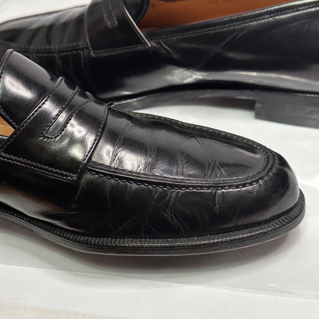 フェラガモ☆メンズ☆革靴☆レザーローファー☆ブラック☆サイズ9.5 D☆186