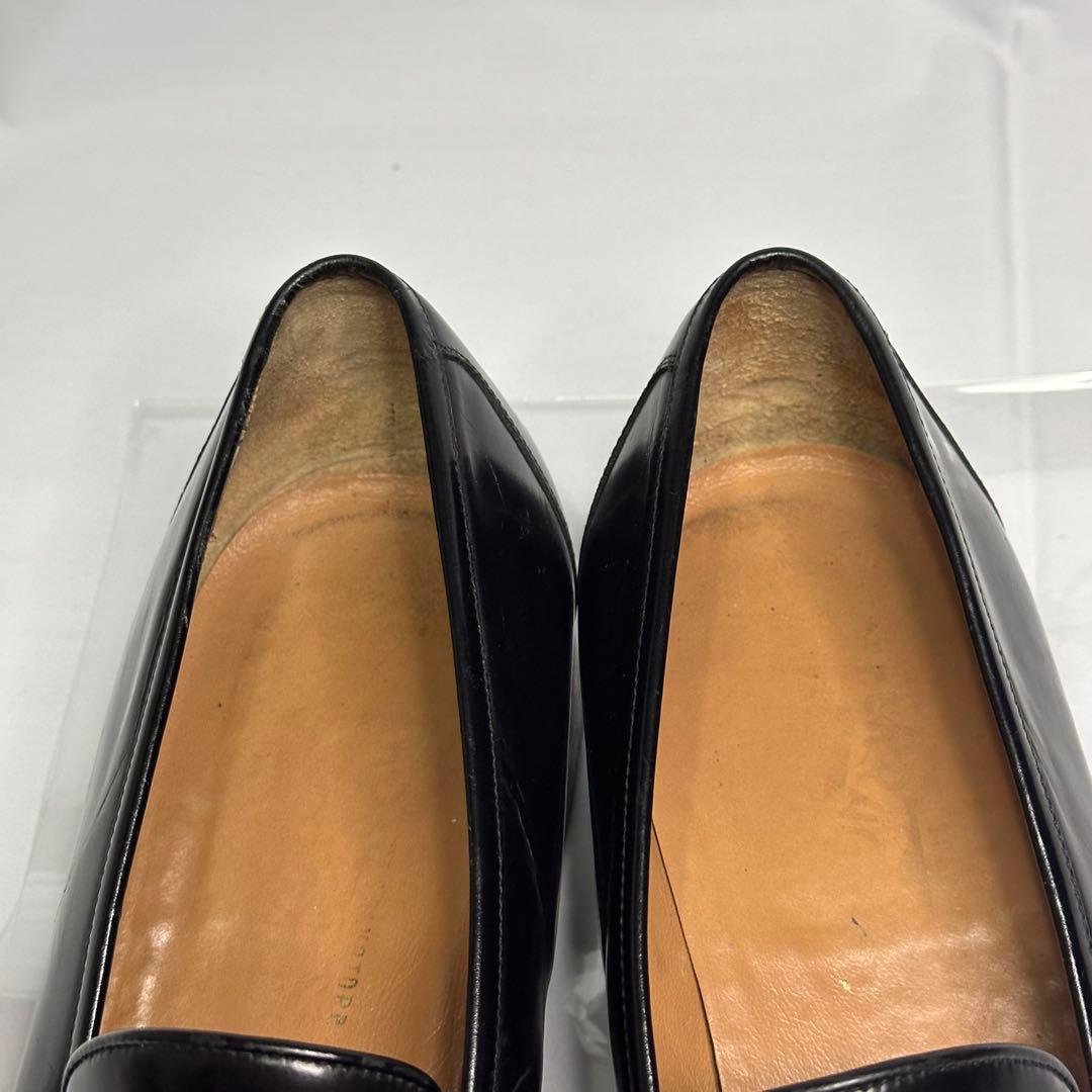 フェラガモ☆メンズ☆革靴☆レザーローファー☆ブラック☆サイズ9.5 D☆186