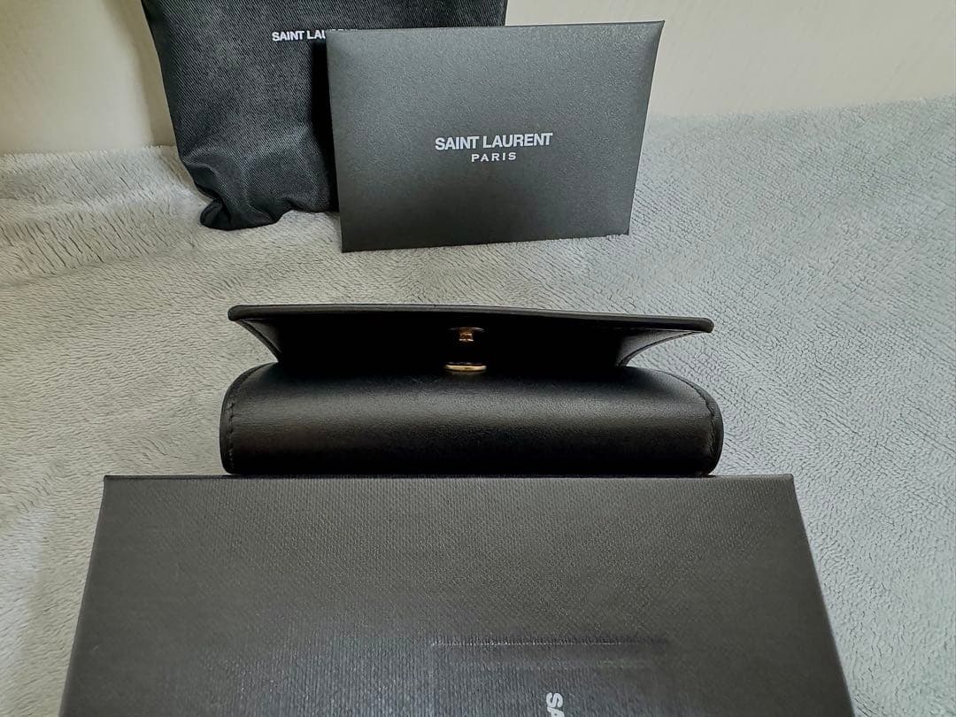 サンローランSAINT LAURENT ブラック レザー キーケース
