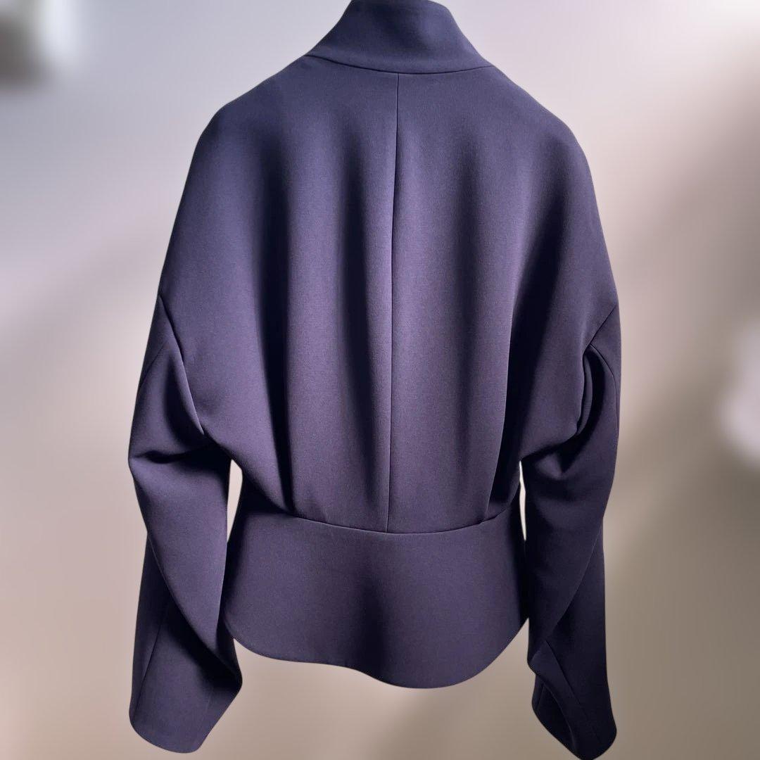 さ*ゃ様 ネイビー ノーカラージャケット