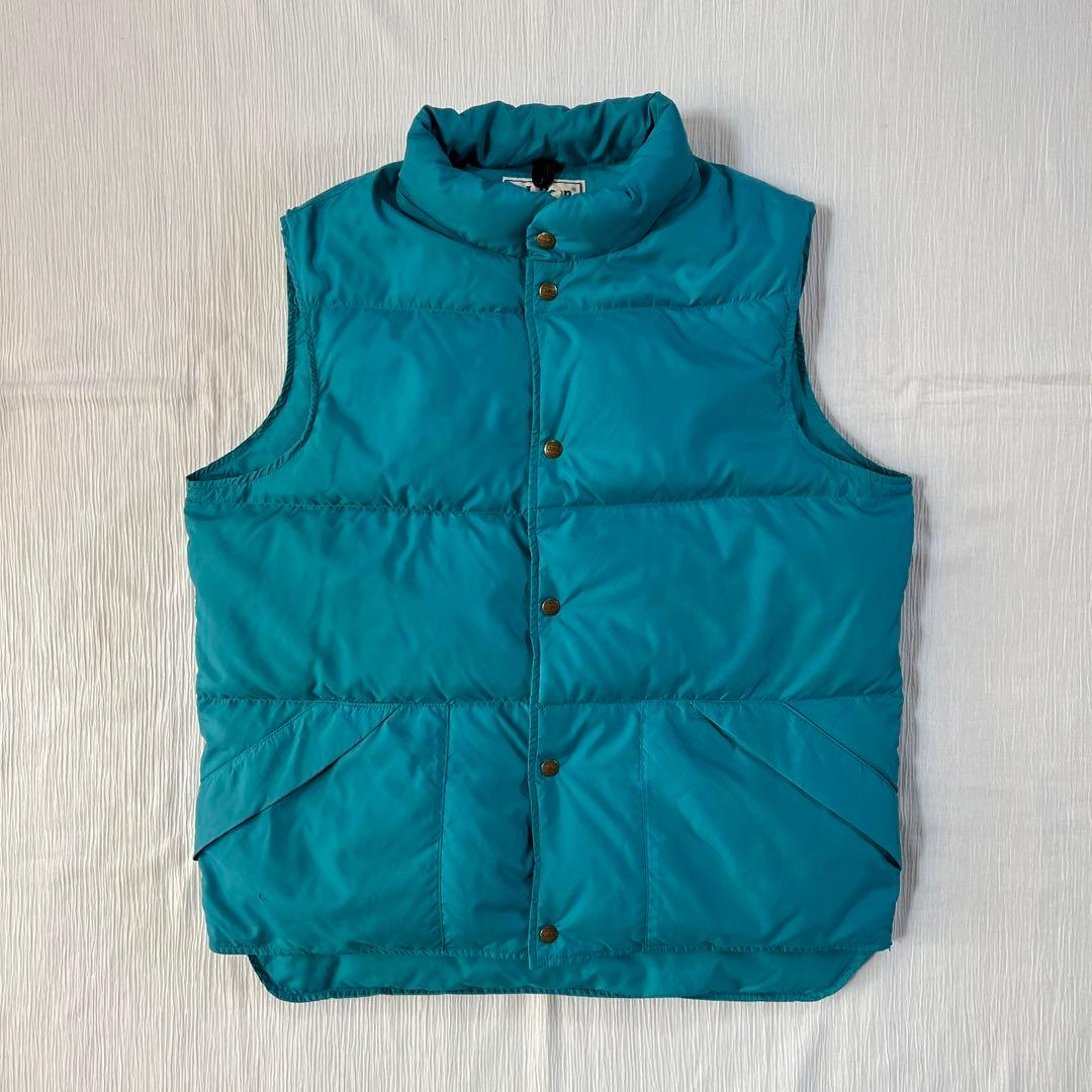 Y*u様 80s USA製 L.L.BEAN ダウンベスト ターコイズブルー レ