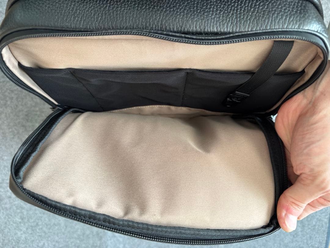 GRAMS28 バックパック150 デイパック イタリアン レザー ブラック