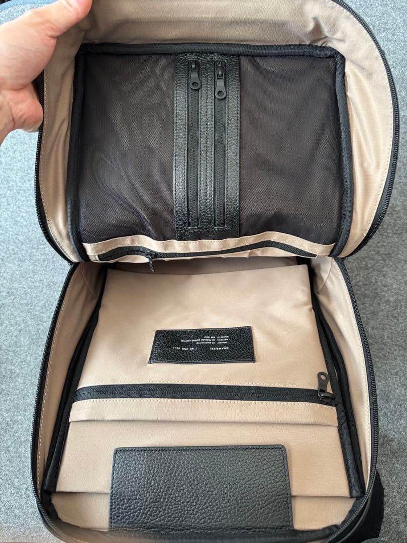 GRAMS28 バックパック150 デイパック イタリアン レザー ブラック