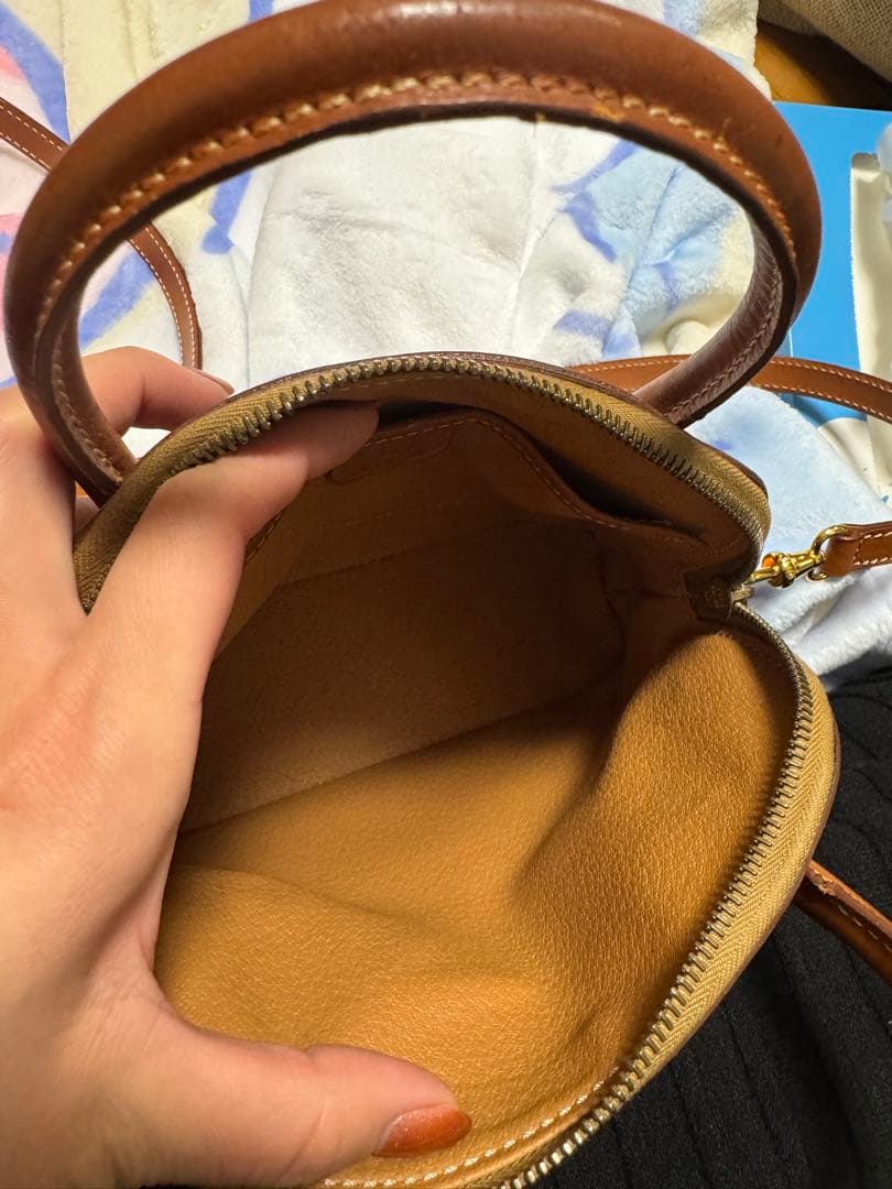 CELINE　ハンドバッグ　マカダム　トリオンフ　ミニ　2way PVC　レザー