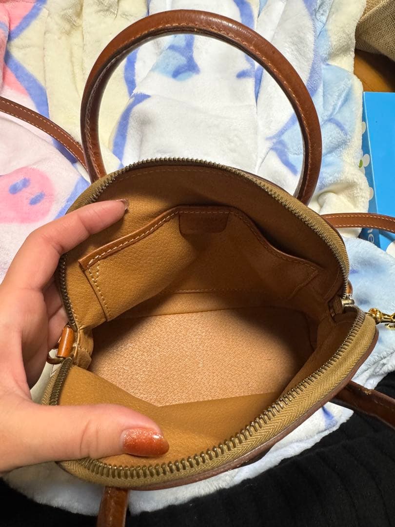 CELINE　ハンドバッグ　マカダム　トリオンフ　ミニ　2way PVC　レザー