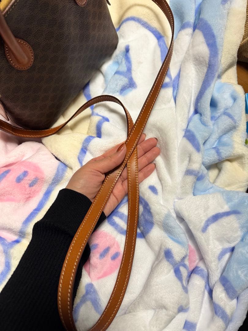 CELINE　ハンドバッグ　マカダム　トリオンフ　ミニ　2way PVC　レザー