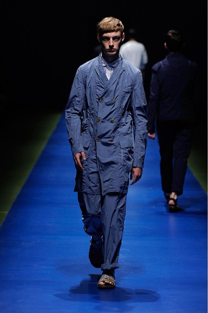 kolor カラー　パッカリング セットアップ ライトブルー 14ss