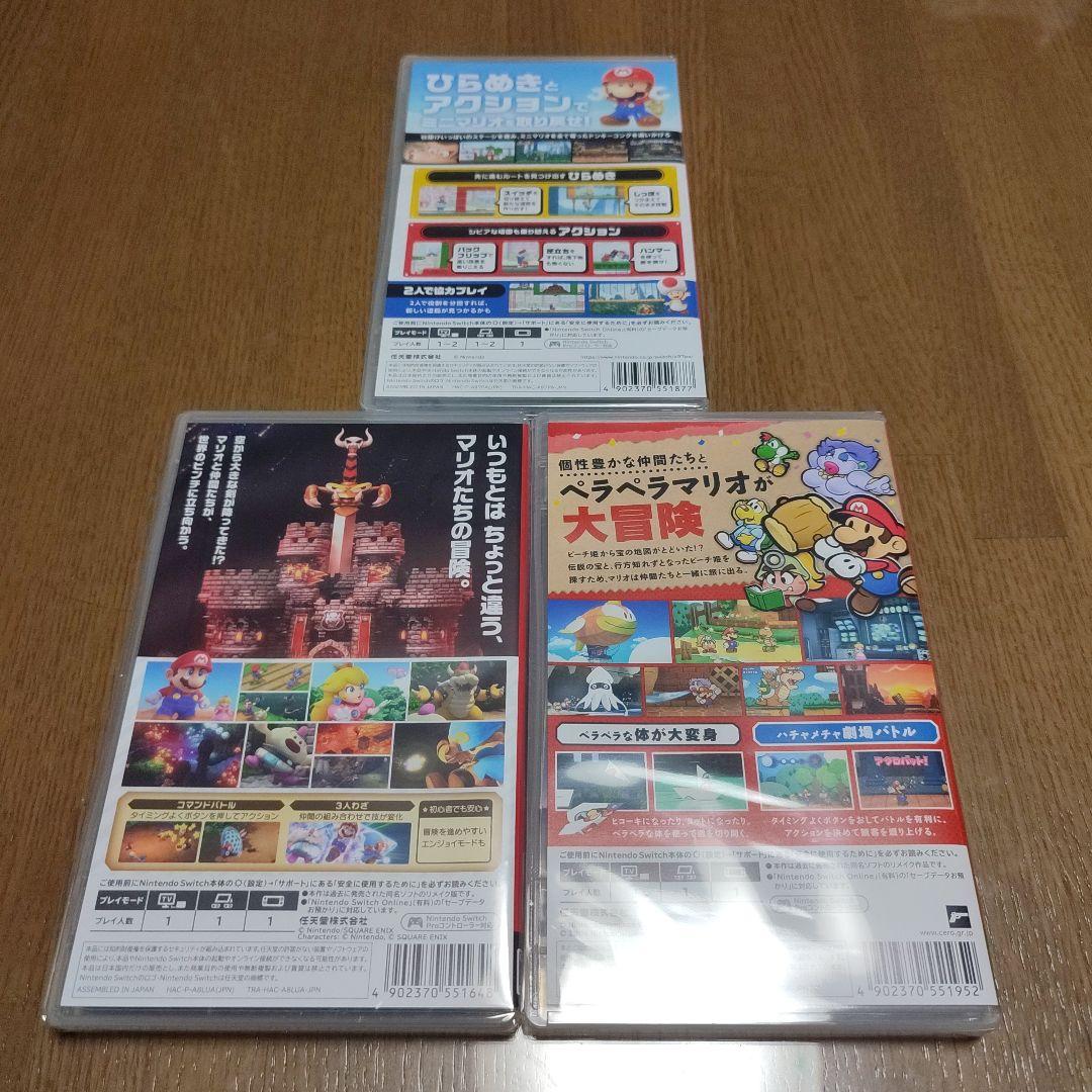 新品　マリオ vs ドンキーコング　スーパーマリオRPG　ペーパーマリオRPG