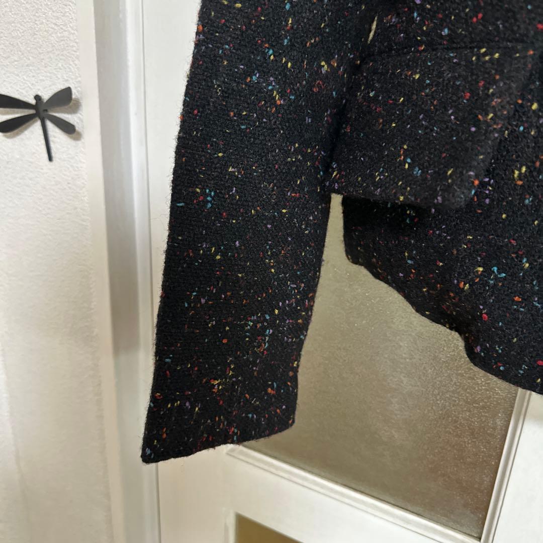 y'sの襟とポケットが可愛いツイードジャケット