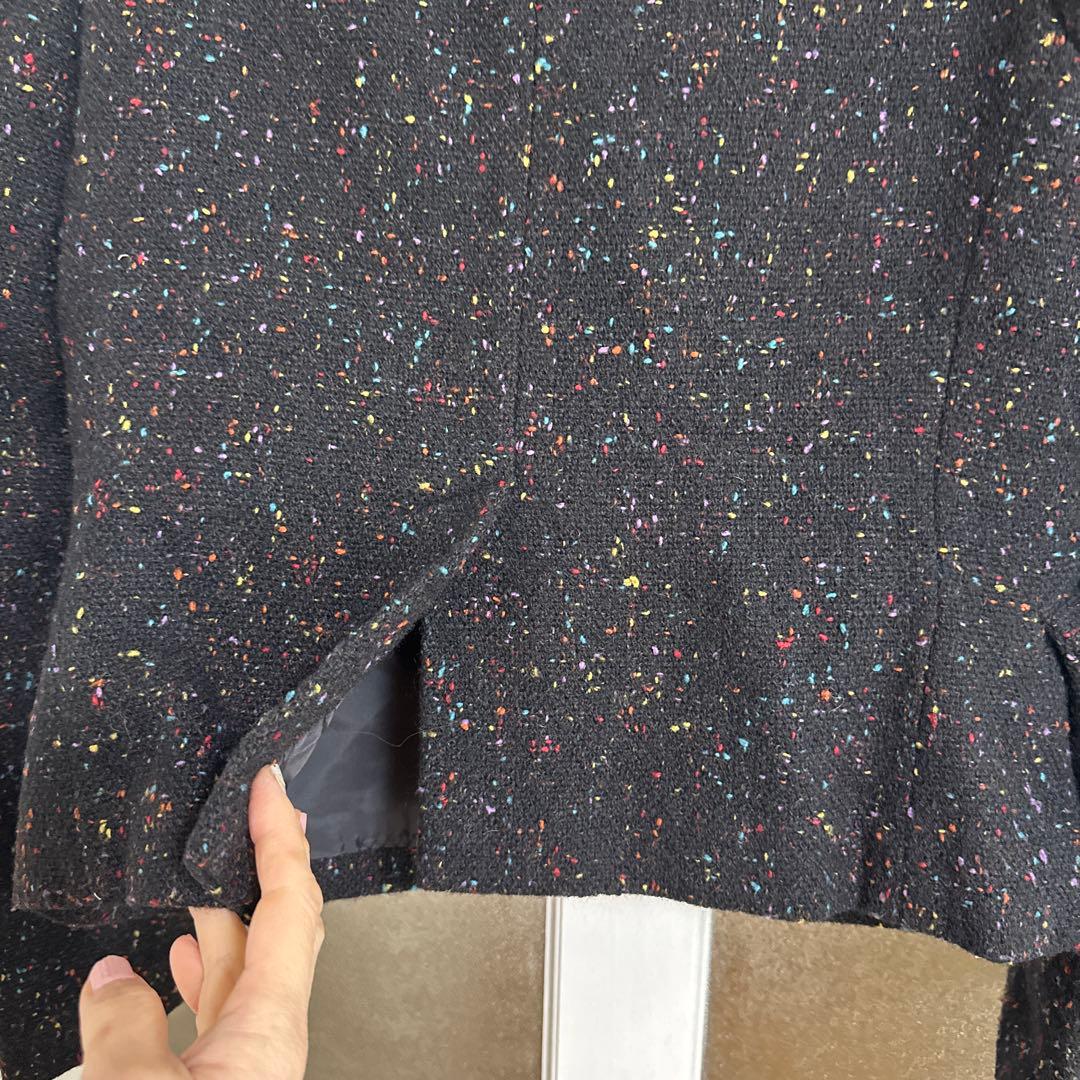 y'sの襟とポケットが可愛いツイードジャケット