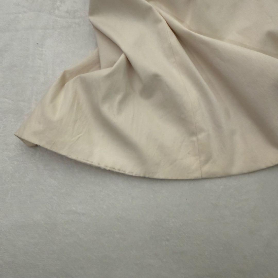 メゾンスペシャル コート ベルスリーブ カットオフ ロング ベルト付き ベージュ