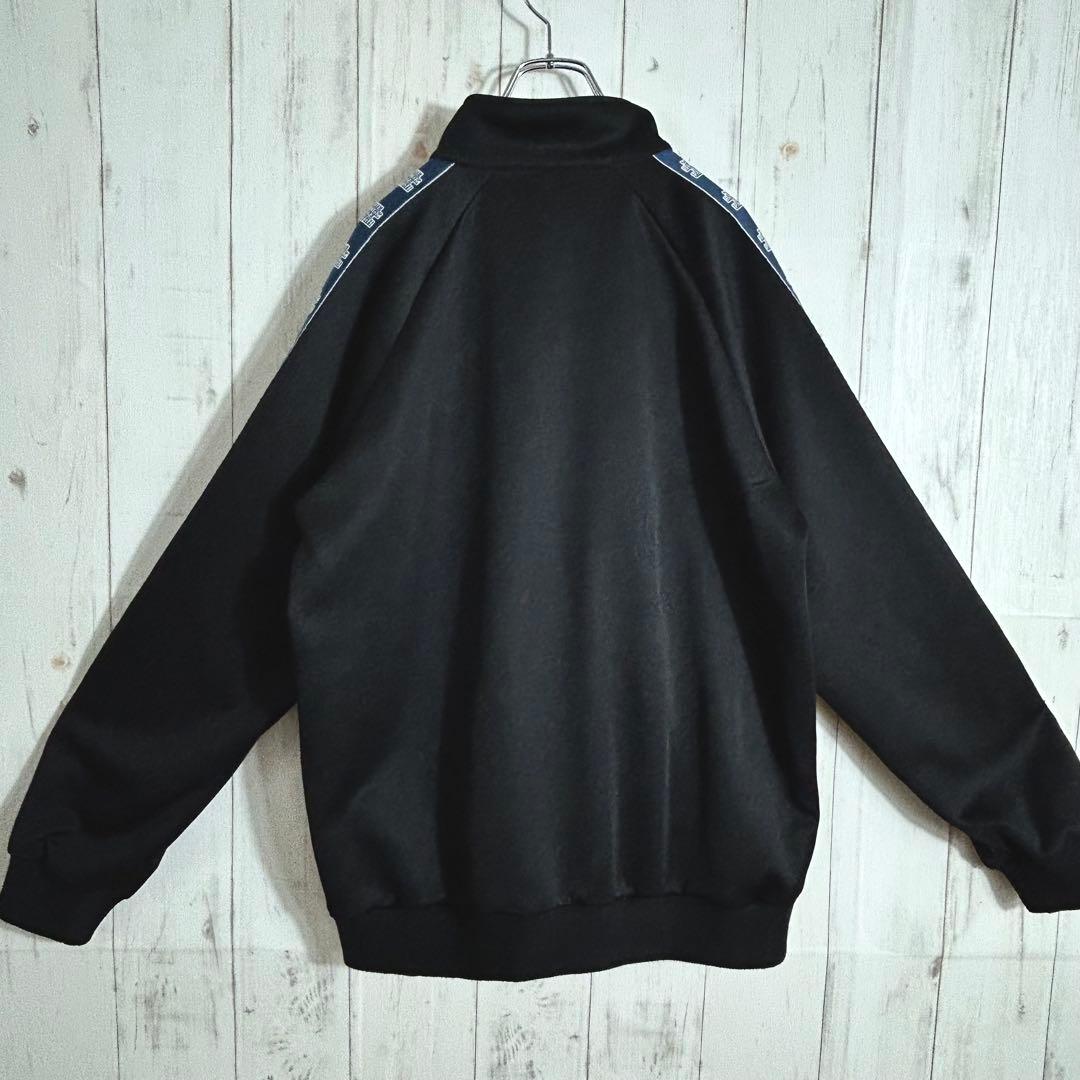 良品☆ブラックアイパッチワンポイントトラックジャケットジャージ