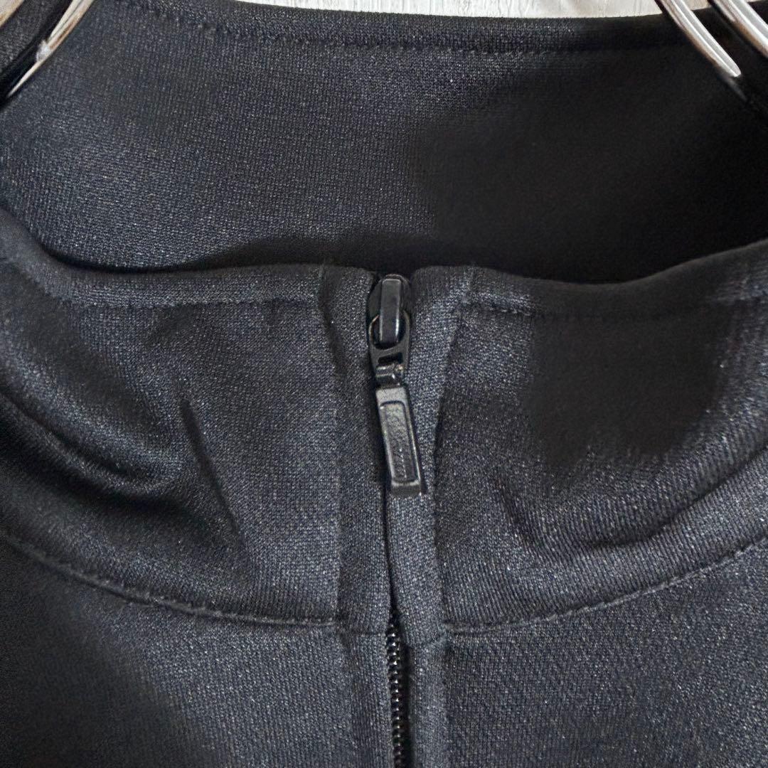 良品☆ブラックアイパッチワンポイントトラックジャケットジャージ