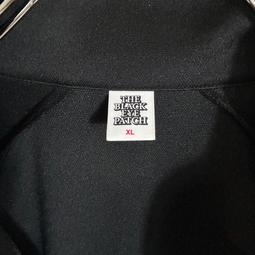 良品☆ブラックアイパッチワンポイントトラックジャケットジャージ