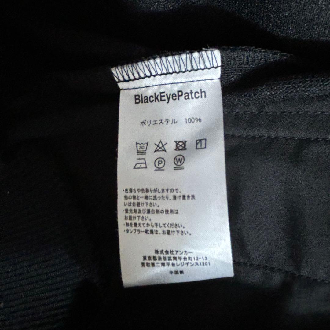 良品☆ブラックアイパッチワンポイントトラックジャケットジャージ