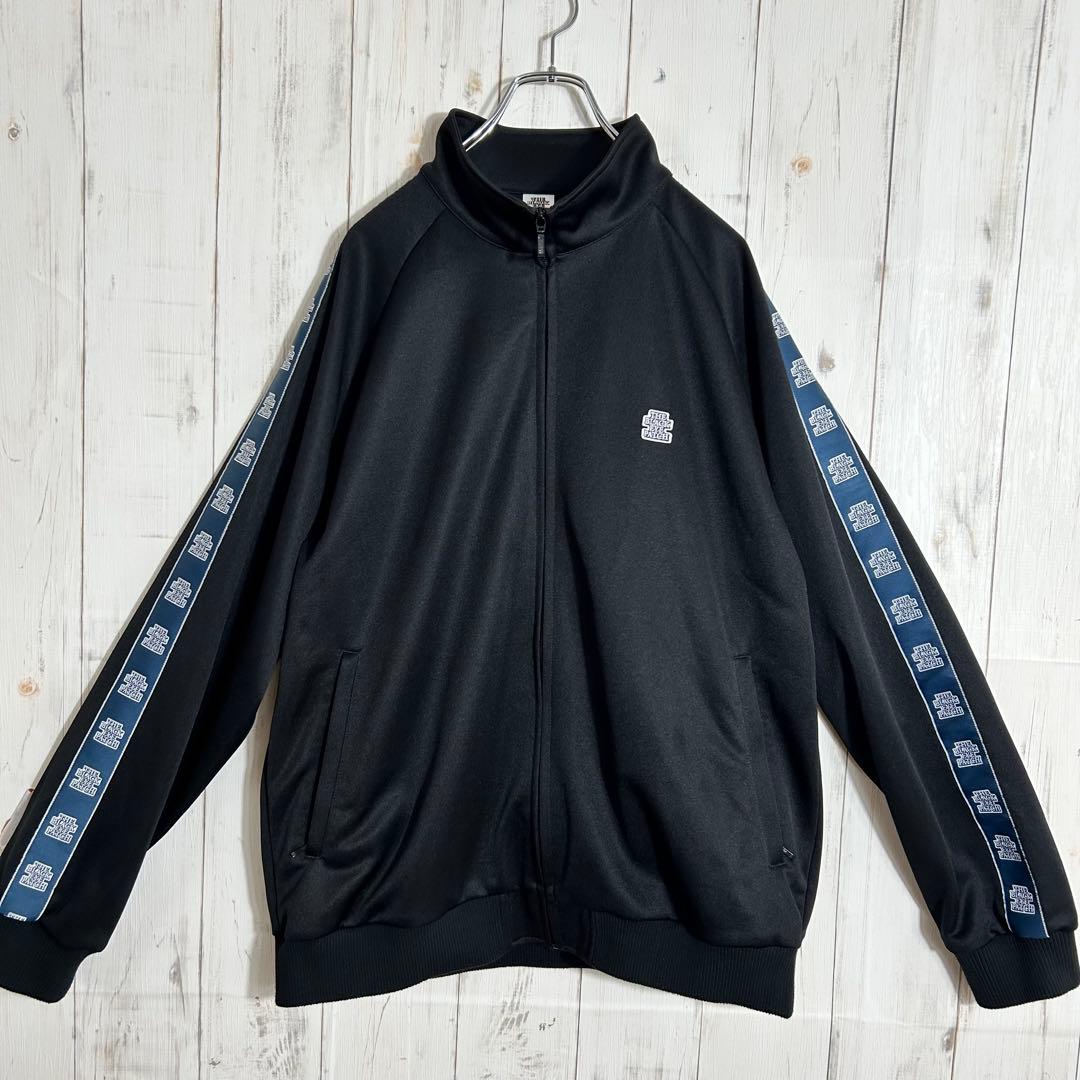 良品☆ブラックアイパッチワンポイントトラックジャケットジャージ