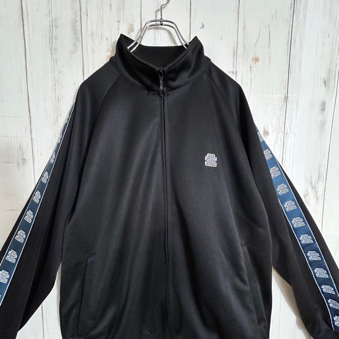 良品☆ブラックアイパッチワンポイントトラックジャケットジャージ