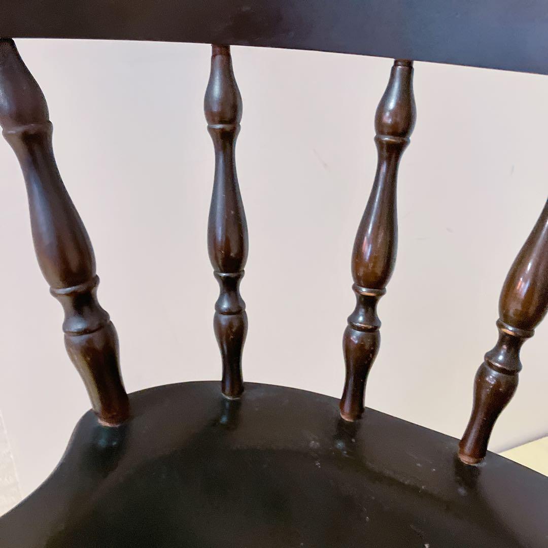 飛騨産業　木製　キャプテンチェア　2脚セット　ダイニングチェア　アームチェア　②